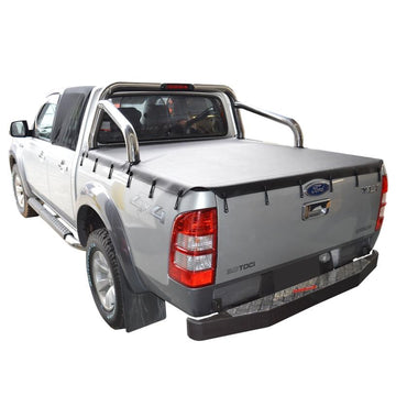 Bunji Ute/Tonneau Cover for Ford Ranger PJ XLT, PK XLT (2007 to Oct 2011) Double Cab suits Factory Sports Bars