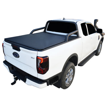 Authentic No Drill ClipOn Ute/Tonneau Cover for Next Gen Ford Ranger XLT and Ford Ranger Sport (2022 Onwards) Super Cab suits Factory Sports Bars