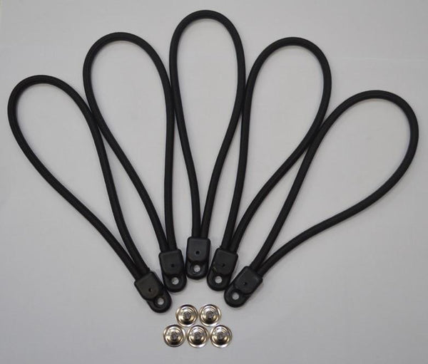 Pack of 5 Bunji Loops B360 (180mm) and Eyelet Posts