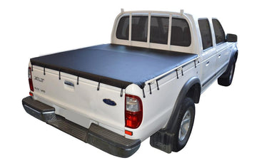 Bunji Ute/Tonneau Cover for Ford Courier PE, PG, PH (1999 to 2006) Double Cab suits Grab Rails