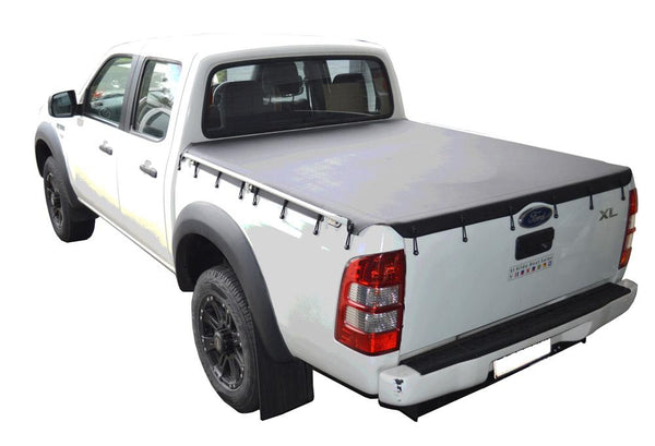 Ford Ranger PJ, PK (2007 to Oct 2011) Double Cab with Grab Rails Bunji Tonneau Cover