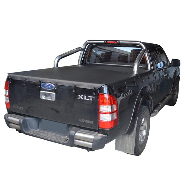 Ford Ranger PJ XLT, PK XLT (2007 to Oct 2011) Super Cab with Factory Sports Bars Bunji Tonneau Cover