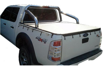 Bunji Ute/Tonneau Cover for Ford Ranger PJ XLT, PK XLT (2007 to Oct 2011) Double Cab suits Factory Sports Bars and Grab Rails