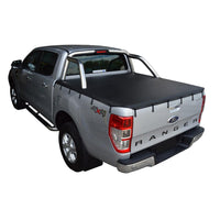 Ford Ranger PX I XLT (Nov 2011 to May 2015) Double Cab with Factory Sports Bars Bunji Tonneau Cover