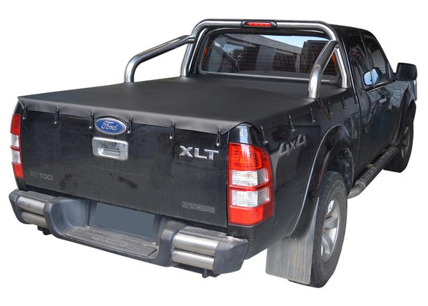 Ford Ranger PX I XLT (Nov 2011 to May 2015) Super Cab with Factory Sports Bars Bunji Tonneau Cover