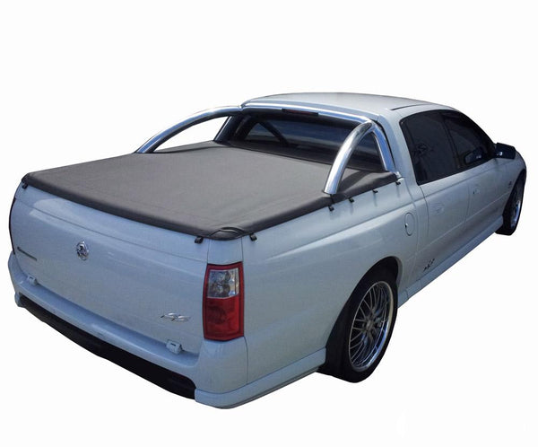 Holden Crewman VU, VY, VZ (2001 to 2007) Crew Cab with Factory Sports Bars ClipOn Tonneau Cover
