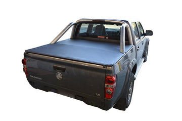 ClipOn Ute/Tonneau Cover for Holden Rodeo/Colorado RA, RC (2003 to June 2012) Crew Cab suits Factory Alloy Sports Bars