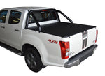 Isuzu D-Max (July 2012 Onwards) Crew Cab with Factory Sports Bars ClipOn Tonneau Cover