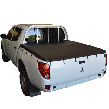 Bunji Ute/Tonneau Cover for Mitsubishi Triton ML (2006 to Sept 2009) Double Cab suits Headboard