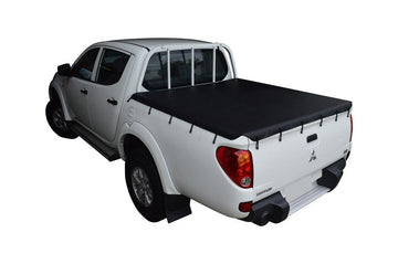 Bunji Ute/Tonneau Cover for Mitsubishi Triton MN (Oct 2009 to June 2015) Double Cab suits Headboard