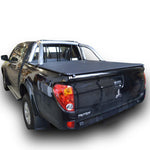 Mitsubishi Triton MN (Oct 2009 to June 2015) Double Cab with Factory Sports Bars and Headboard ClipOn Tonneau Cover
