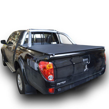 ClipOn Ute/Tonneau Cover for Mitsubishi Triton MN (Oct 2009 to June 2015) Double Cab suits Factory Sports Bars and Headboard