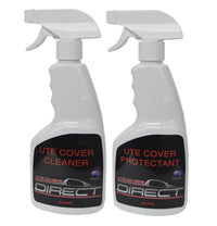 Bottle of Ute Cover Cleaner Spray (500mL) & Bottle of Ute Cover Protectant Spray (500mL)