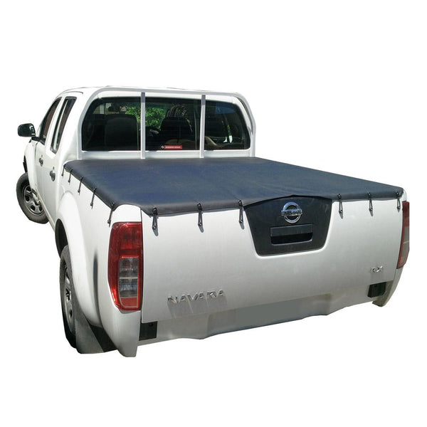 Nissan Navara D40 RX (Thai Built)(2009 to June 2015) Dual Cab with Headboard Bunji Tonneau Cover